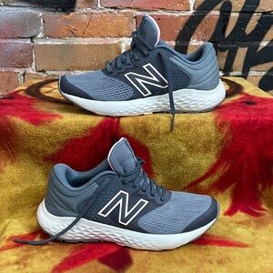 New Balance Gray and White Athletic Shoes